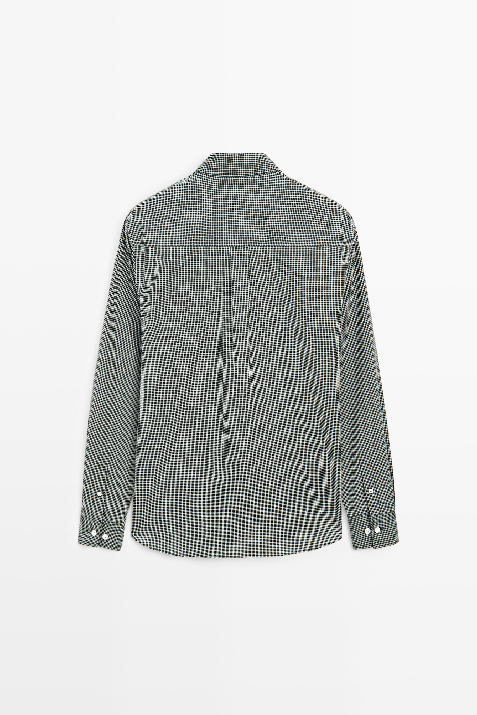100% cotton check regular fit shirt